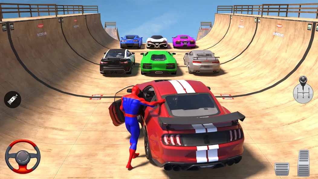 Взлом Superhero Car: Mega Ramp Games (Рамп Кар Гейм)  [МОД Бесконечные деньги] — стабильная версия apk на Андроид screen 3