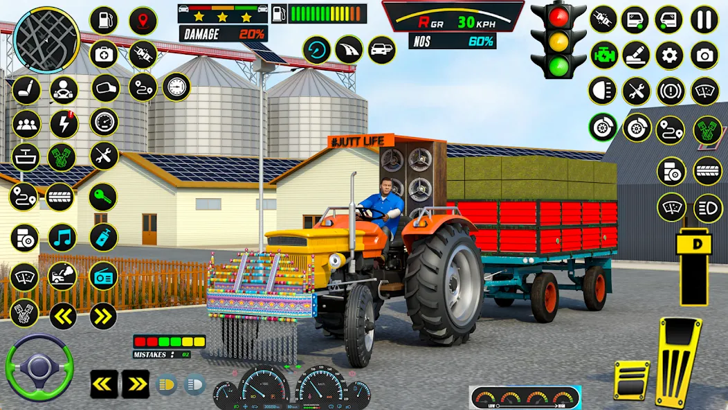 Скачать взломанную Farming Tractor Game Simulator (Фарминг Трактор Игра Симулятор)  [МОД Много денег] — полная версия apk на Андроид screen 3