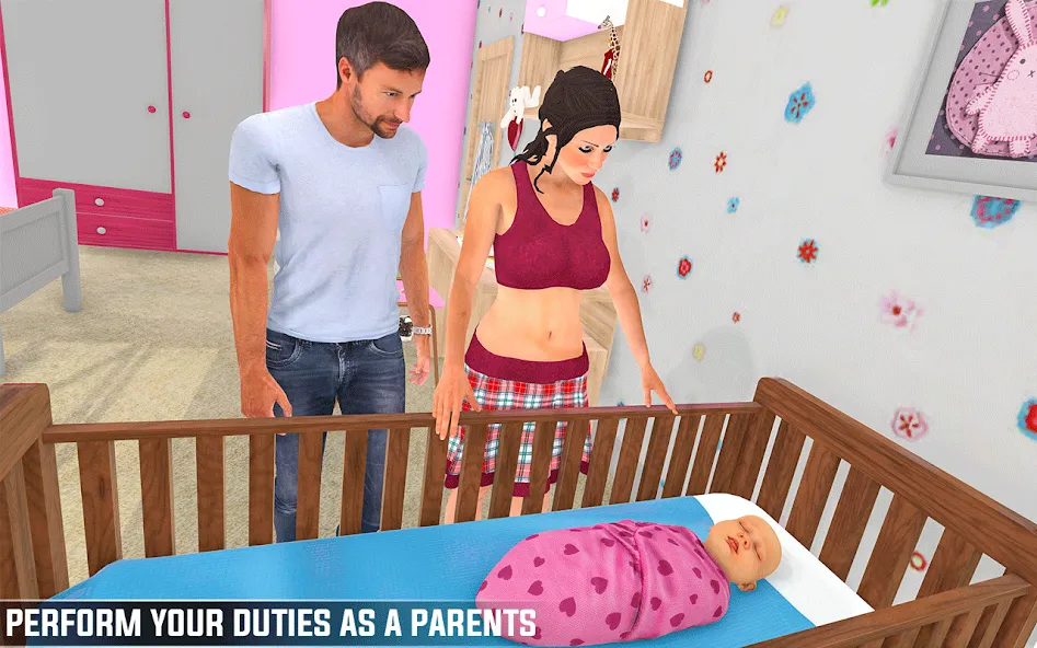 Скачать взлом Pregnant Games Mommy Simulator  [МОД Unlimited Money] — стабильная версия apk на Андроид screen 1