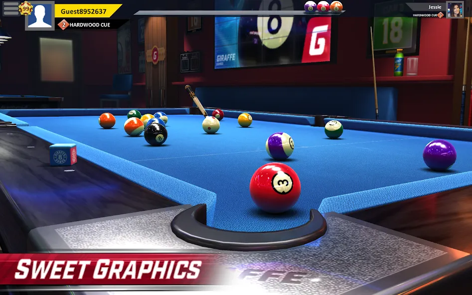 Скачать взлом Pool Stars — 3D Online Multipl (Пул Старс)  [МОД Много денег] — стабильная версия apk на Андроид screen 1