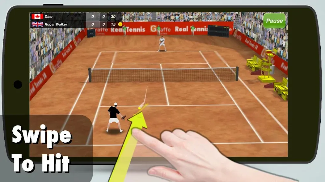 Взломанная Tennis Champion 3D — Online Sp  [МОД Меню] — стабильная версия apk на Андроид screen 1