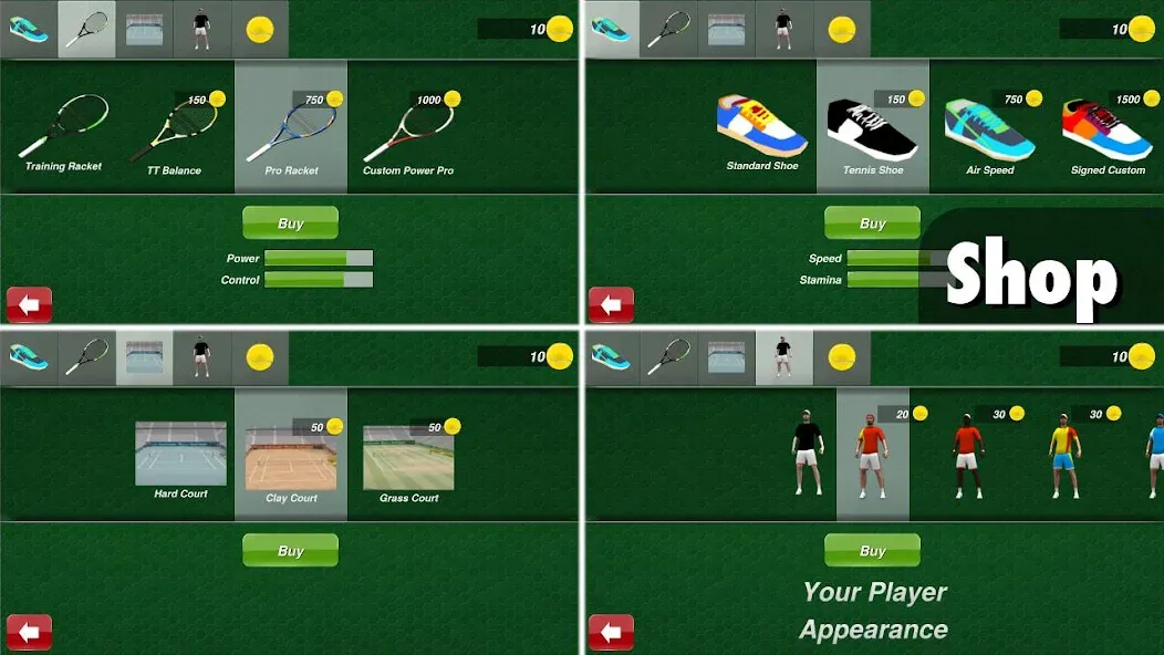 Взломанная Tennis Champion 3D — Online Sp  [МОД Меню] — стабильная версия apk на Андроид screen 5