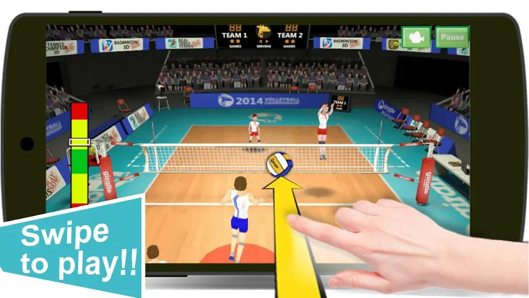 Взлом Volleyball Champions 3D — Onli  [МОД Mega Pack] — полная версия apk на Андроид screen 2