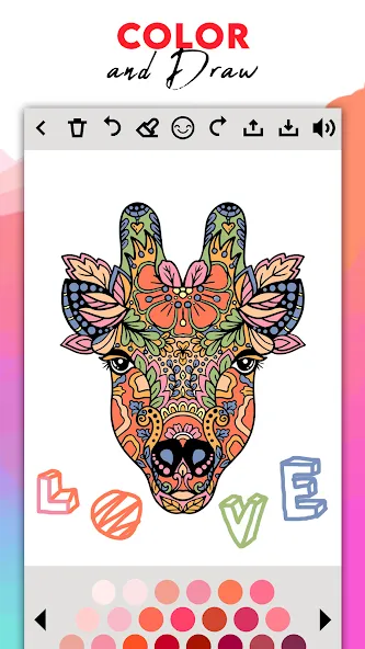 Взлом Coloring for adults offline  [МОД Меню] — полная версия apk на Андроид screen 3