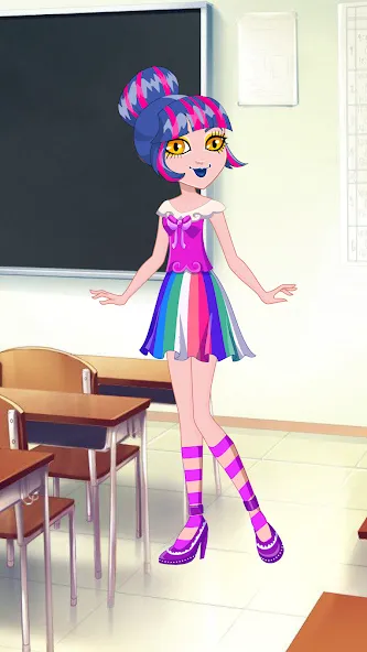 Скачать взломанную Pony College Student Dress Up (Пони Студент Колледжа Одеваются)  [МОД Все открыто] — полная версия apk на Андроид screen 3