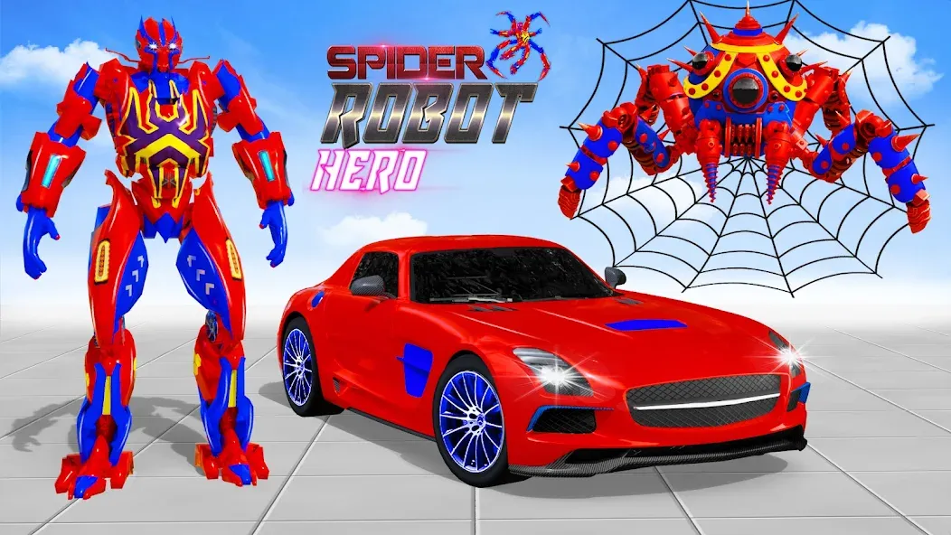 Взлом Spider Robot: Robot Car Games (Спайдер Робот)  [МОД Все открыто] — стабильная версия apk на Андроид screen 4