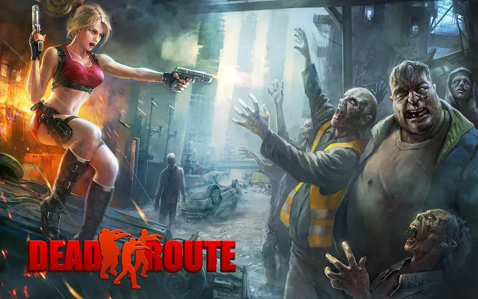 Скачать взлом Dead Route: Zombie Apocalypse (Дед Роут)  [МОД Меню] — стабильная версия apk на Андроид screen 1