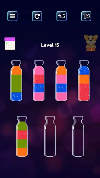 Скачать взлом Soda Sort: Water Color Puzzle (Сода Сорт)  [МОД Mega Pack] — полная версия apk на Андроид screen 3