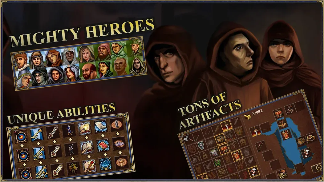 Взлом Heroes 3 of Might: Magic TD  [МОД Mega Pack] — полная версия apk на Андроид screen 4