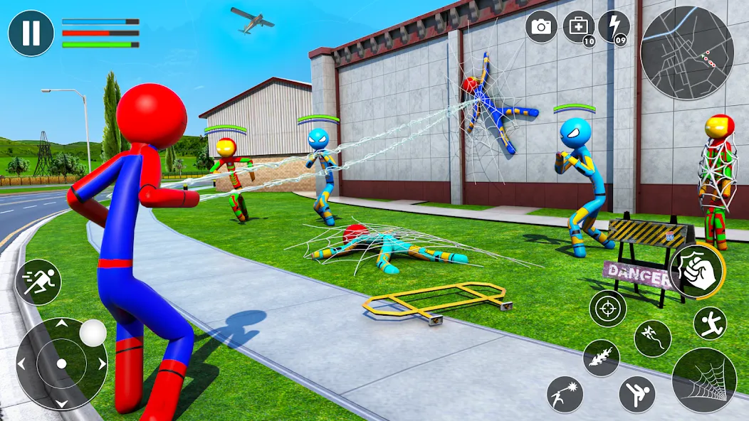 Скачать взломанную Spider Game-Stickman Rope Hero  [МОД Unlimited Money] — последняя версия apk на Андроид screen 3