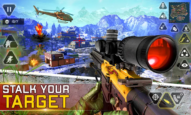 Скачать взлом Sniper Gun Shooting game (ИГИ Снайпер Оружие Стрелялки Игры)  [МОД Бесконечные монеты] — последняя версия apk на Андроид screen 2