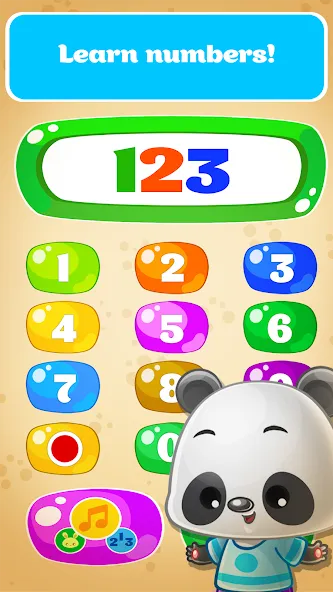 Взломанная Babyphone game Numbers Animals  [МОД Unlimited Money] — последняя версия apk на Андроид screen 2