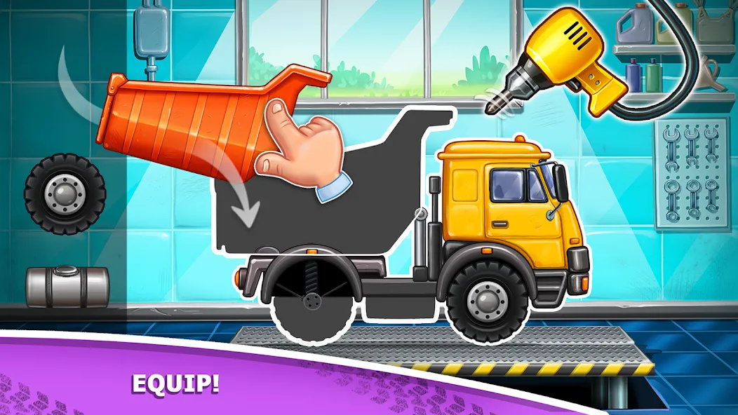 Скачать взлом Kids truck games Build a house  [МОД Бесконечные деньги] — последняя версия apk на Андроид screen 1