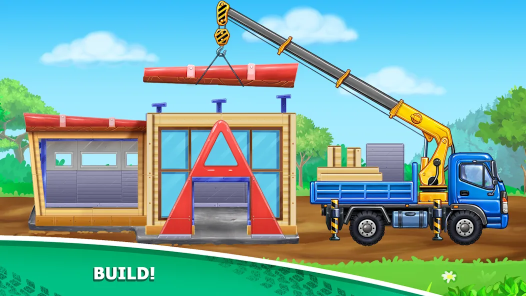 Скачать взлом Kids truck games Build a house  [МОД Бесконечные деньги] — последняя версия apk на Андроид screen 4