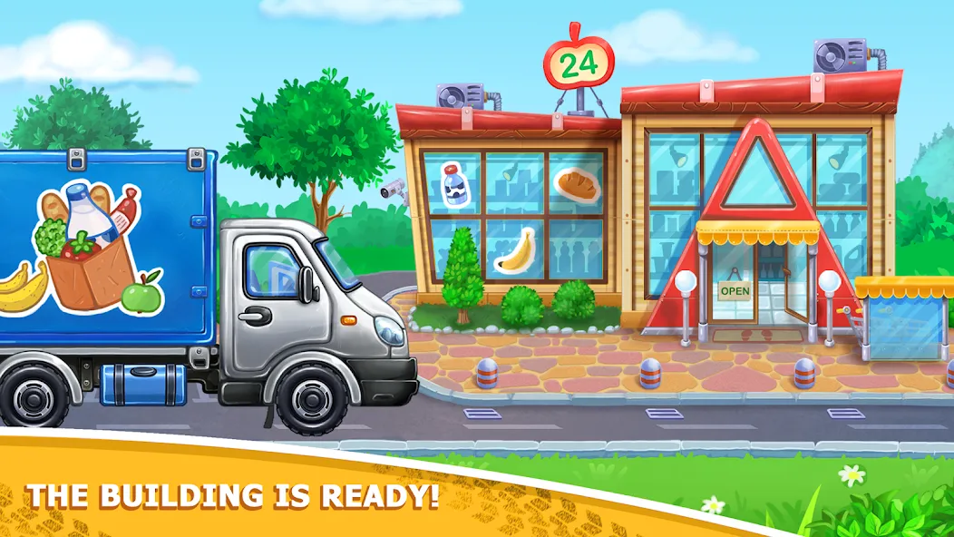 Скачать взлом Kids truck games Build a house  [МОД Бесконечные деньги] — последняя версия apk на Андроид screen 5