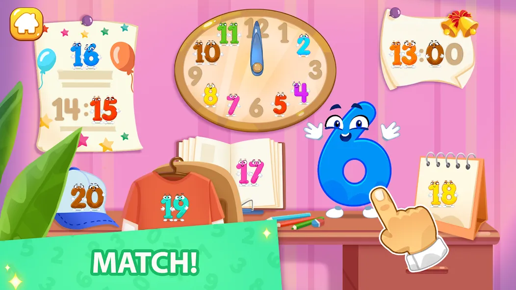 Скачать взломанную Numbers for kid Learn to count  [МОД Unlocked] — полная версия apk на Андроид screen 3