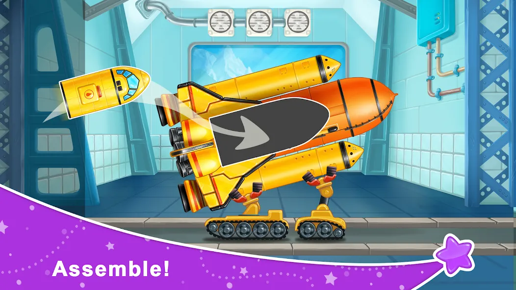 Взлом Rocket 4 space games Spaceship  [МОД Много монет] — полная версия apk на Андроид screen 1