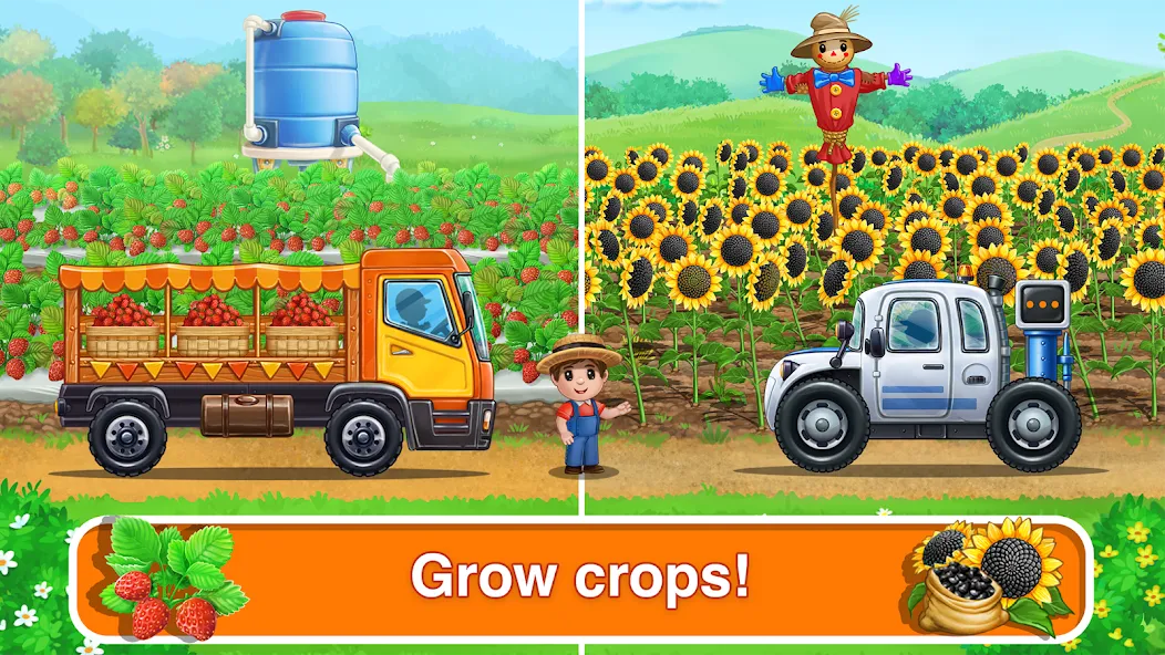 Взлом Tractor, car: kids farm games  [МОД Menu] — полная версия apk на Андроид screen 3