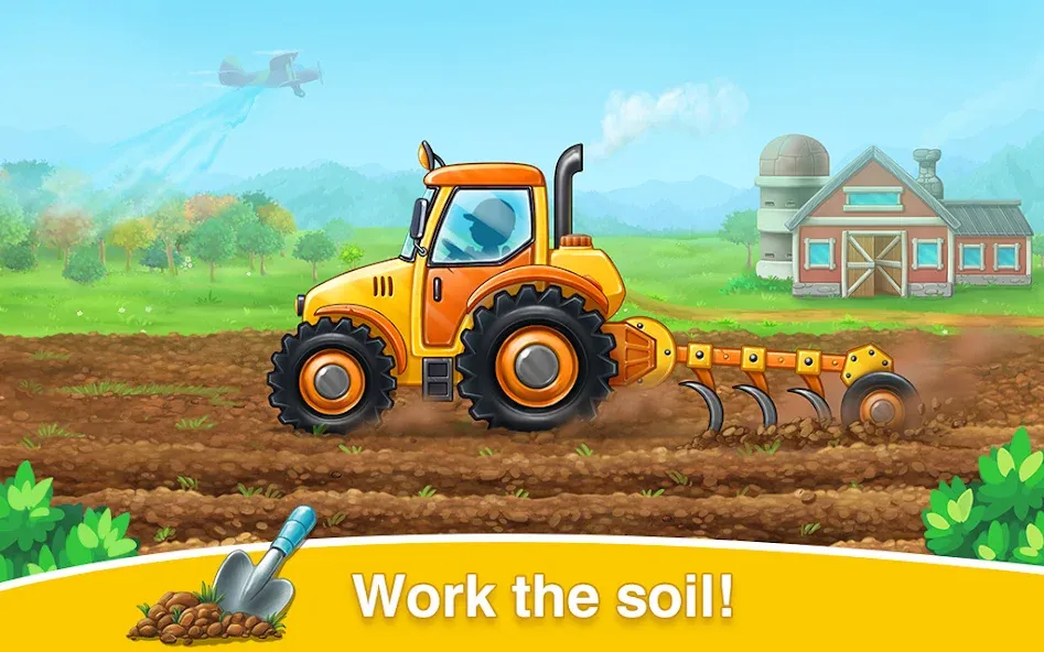 Взлом Farm land & Harvest Kids Games  [МОД Много монет] — последняя версия apk на Андроид screen 2