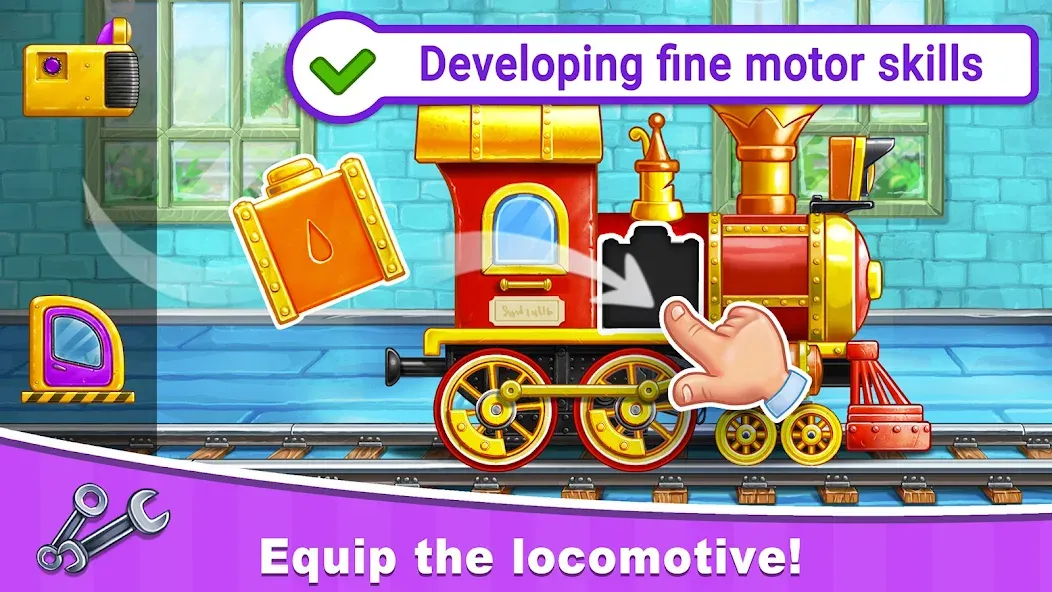 Взломанная Train Games for Kids: station  [МОД Бесконечные деньги] — стабильная версия apk на Андроид screen 1