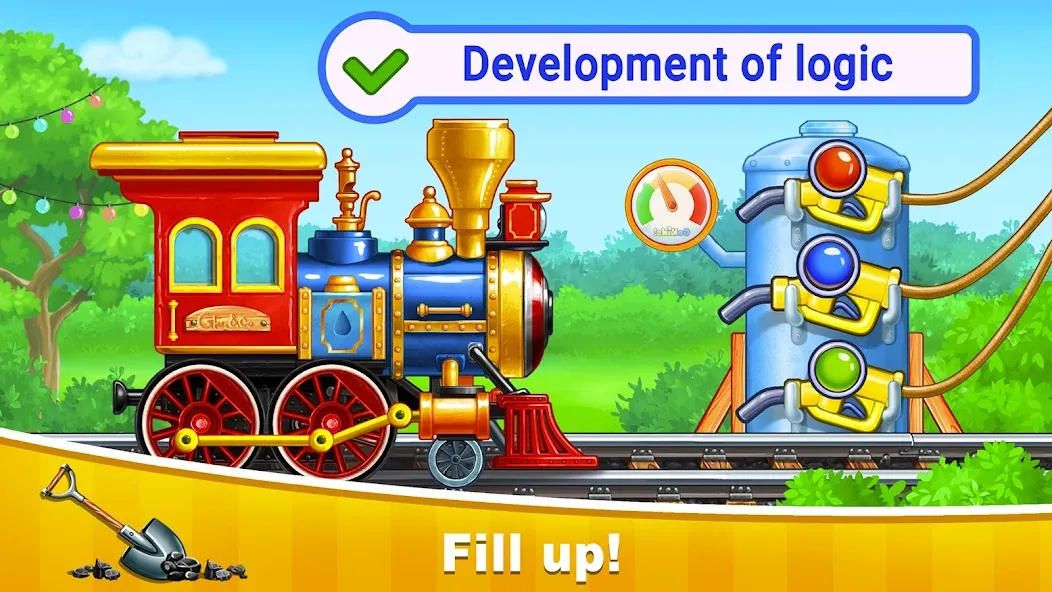 Взломанная Train Games for Kids: station  [МОД Бесконечные деньги] — стабильная версия apk на Андроид screen 2