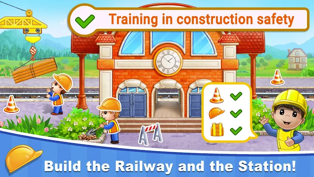 Взломанная Train Games for Kids: station  [МОД Бесконечные деньги] — стабильная версия apk на Андроид screen 3