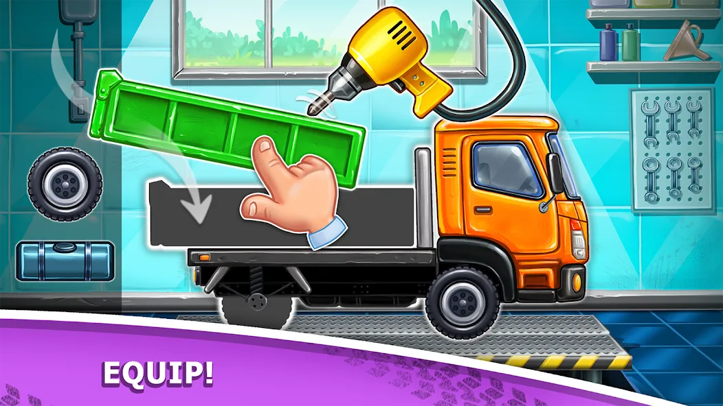 Взломанная Truck games — build a house  [МОД Все открыто] — стабильная версия apk на Андроид screen 1