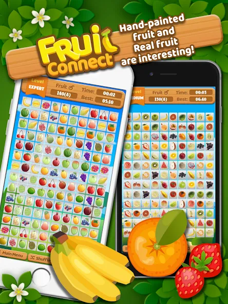 Взломанная Fruit Connect (Фрукт Коннект)  [МОД Unlocked] — стабильная версия apk на Андроид screen 5