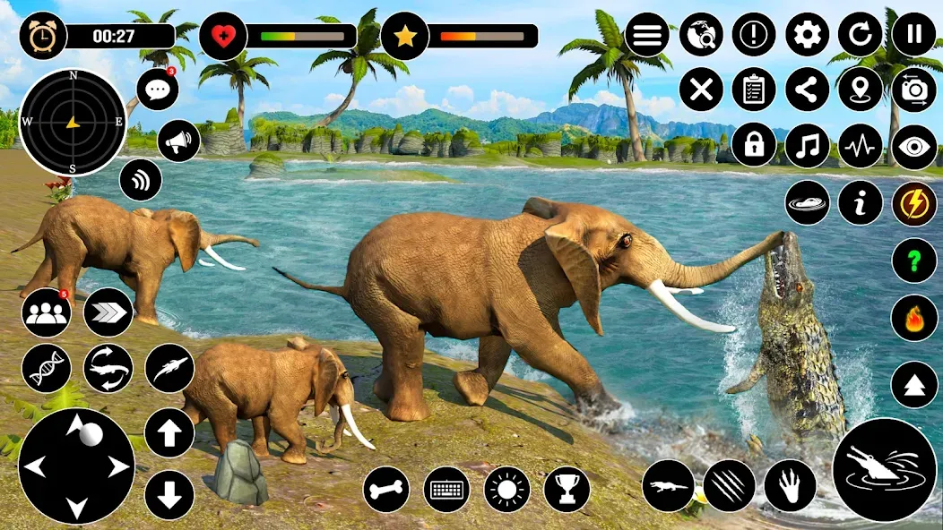 Взломанная Animal Crocodile Attack Sim (Энимал Крокодайл Аттак Сим)  [МОД Unlimited Money] — полная версия apk на Андроид screen 5