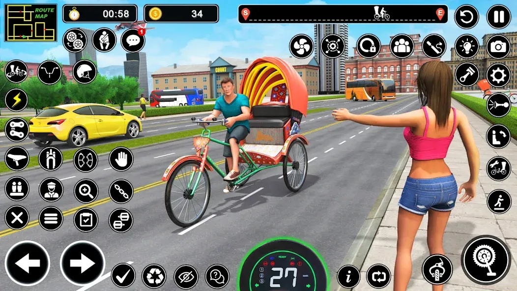 Скачать взлом BMX Cycle Games 3D Cycle Race (игры на велосипеде 3D гонка)  [МОД Unlimited Money] — полная версия apk на Андроид screen 1