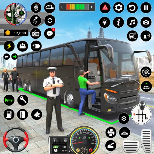 Скачать взлом Bus Simulator — Driving Games  [МОД Много монет] — полная версия apk на Андроид screen 1