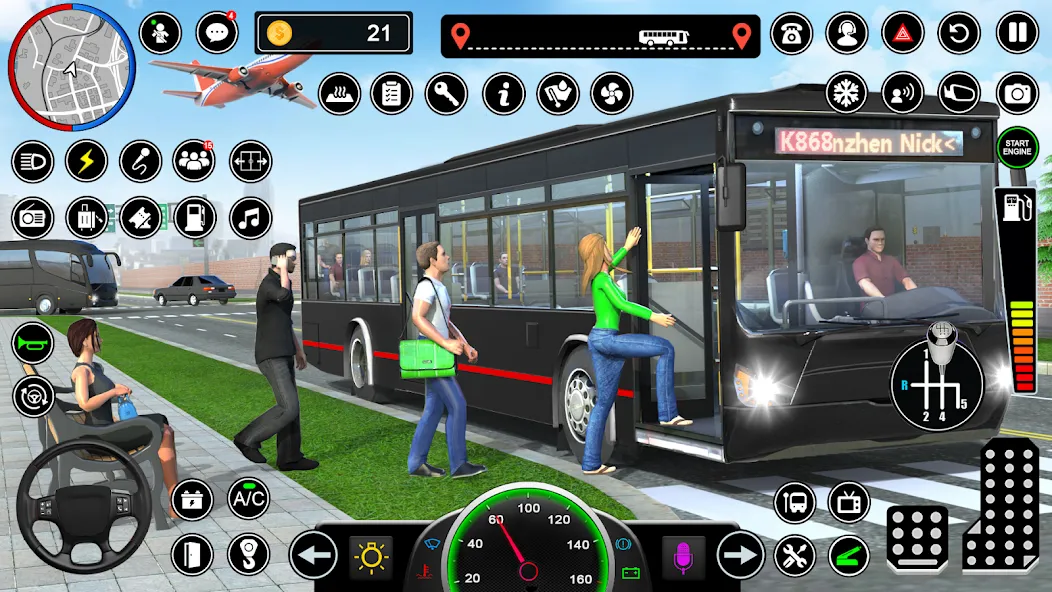 Скачать взлом Bus Simulator — Driving Games  [МОД Много монет] — полная версия apk на Андроид screen 2