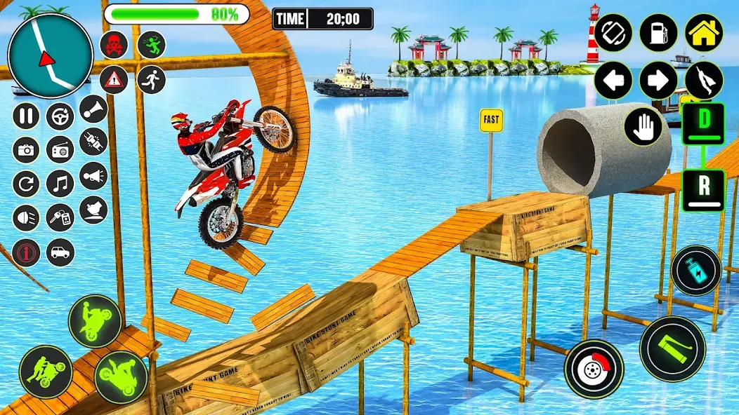 Скачать взлом GT Bike Racing Game Moto Stunt (ДжиТи Байк Рейсинг Гейм Мото Стант)  [МОД Бесконечные монеты] — последняя версия apk на Андроид screen 2