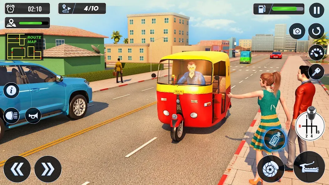 Скачать взлом Tuk Tuk Auto Driving Games 3D  [МОД Много денег] — полная версия apk на Андроид screen 3