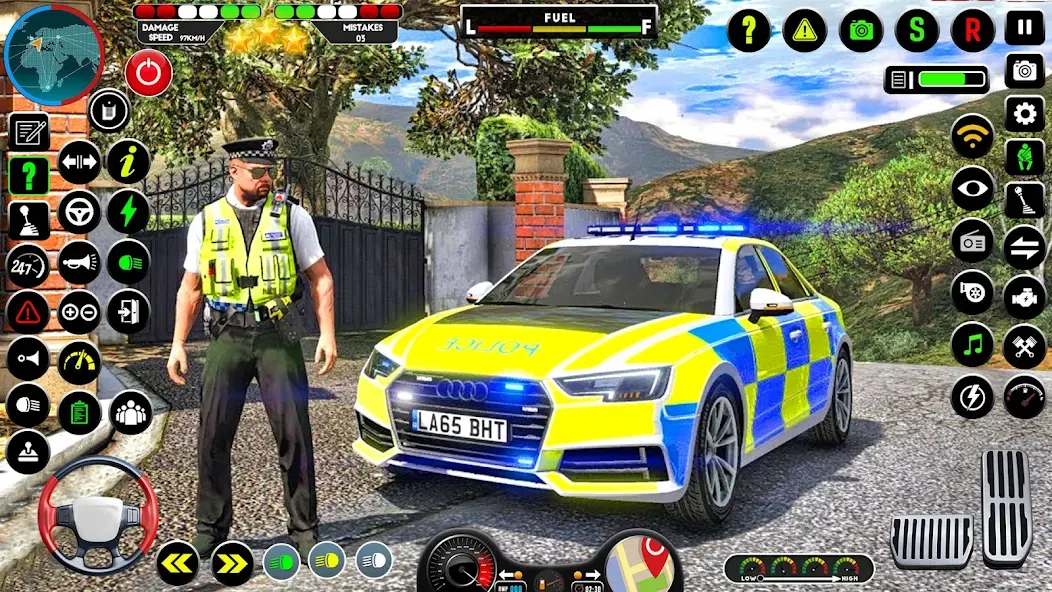 Скачать взломанную NYPD Police Car Parking Game  [МОД Много монет] — последняя версия apk на Андроид screen 1