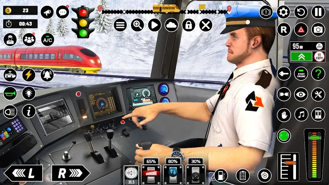 Взломанная Railway Train Simulator Games  [МОД Меню] — полная версия apk на Андроид screen 1