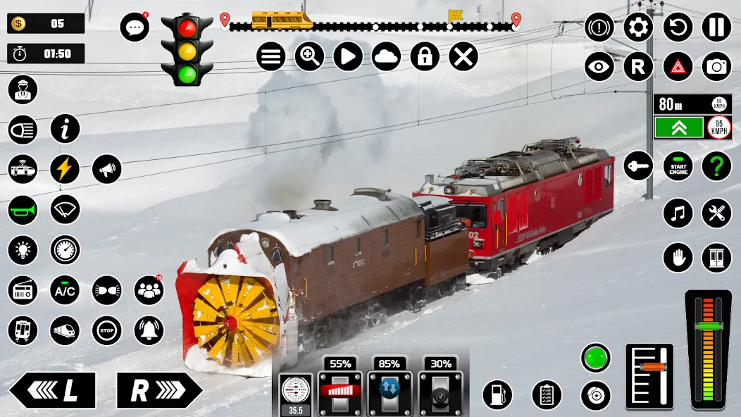 Взломанная Railway Train Simulator Games  [МОД Меню] — полная версия apk на Андроид screen 4