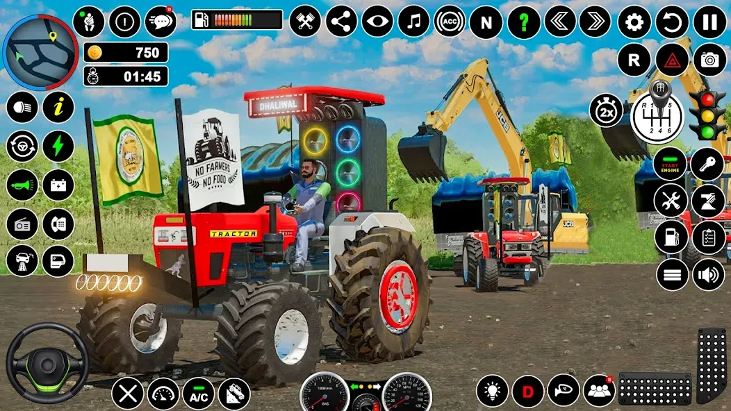 Скачать взлом Tractor Driving — Tractor Game  [МОД Mega Pack] — полная версия apk на Андроид screen 3