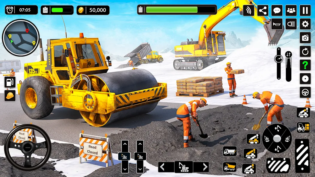 Взломанная Snow Offroad Construction Game  [МОД Mega Pack] — последняя версия apk на Андроид screen 4