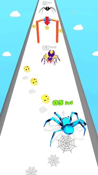 Скачать взломанную Insect Run — Spider Evolution (Инсект Эволюшн Ран)  [МОД Бесконечные монеты] — последняя версия apk на Андроид screen 3