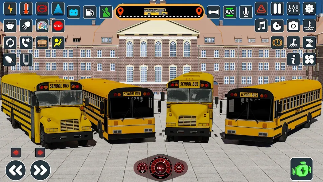 Взломанная School Bus 3d : City Bus Games (Школьный автобус симулятор игры на автобусе)  [МОД Бесконечные деньги] — последняя версия apk на Андроид screen 1