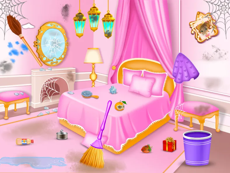 Скачать взломанную Princess house cleaning advent  [МОД Меню] — стабильная версия apk на Андроид screen 4