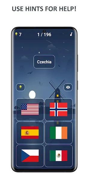 Взломанная Flags of World Countries Quiz  [МОД Меню] — стабильная версия apk на Андроид screen 4