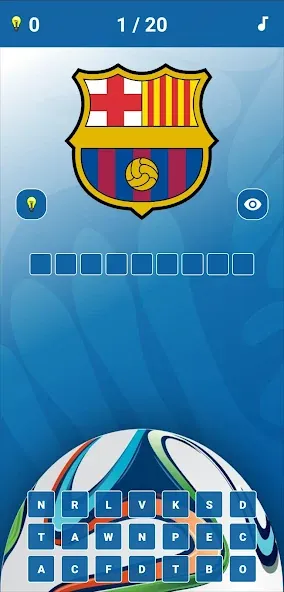 Взломанная Soccer Clubs Logo Quiz  [МОД Бесконечные деньги] — последняя версия apk на Андроид screen 1