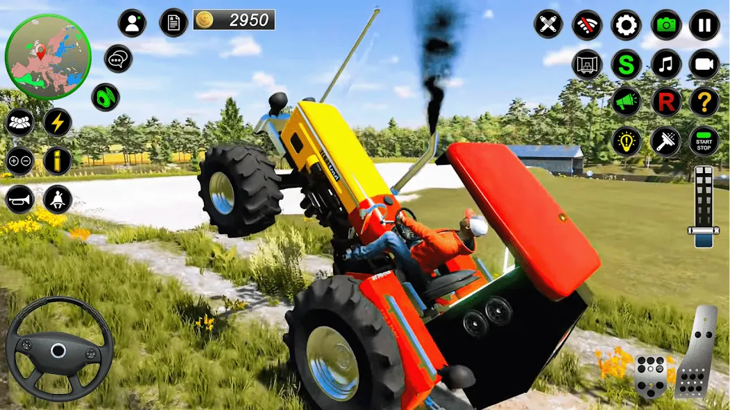 Скачать взломанную Real Farmer Tractor Drive Game (Фармер Трактор 3Д Фермерские Игры)  [МОД Все открыто] — стабильная версия apk на Андроид screen 1