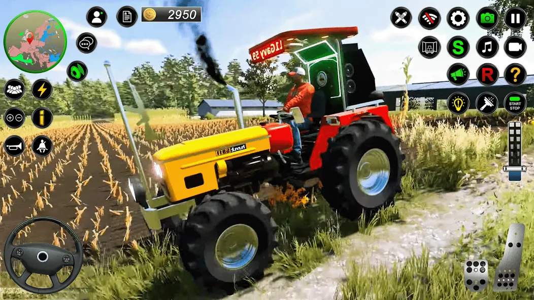 Скачать взломанную Real Farmer Tractor Drive Game (Фармер Трактор 3Д Фермерские Игры)  [МОД Все открыто] — стабильная версия apk на Андроид screen 3