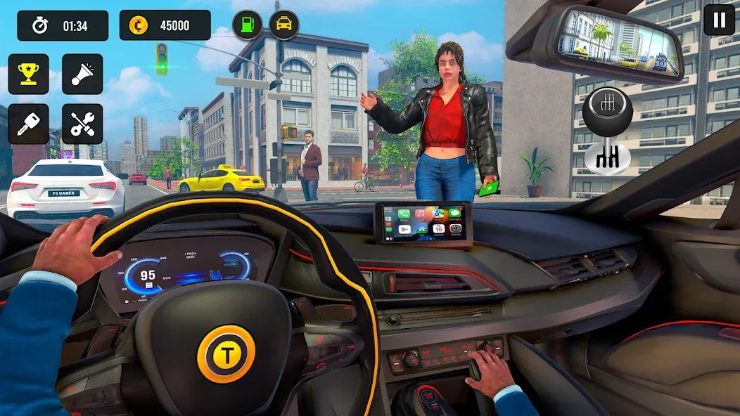 Скачать взлом Taxi Simulator 3d Taxi Driver  [МОД Menu] — стабильная версия apk на Андроид screen 1