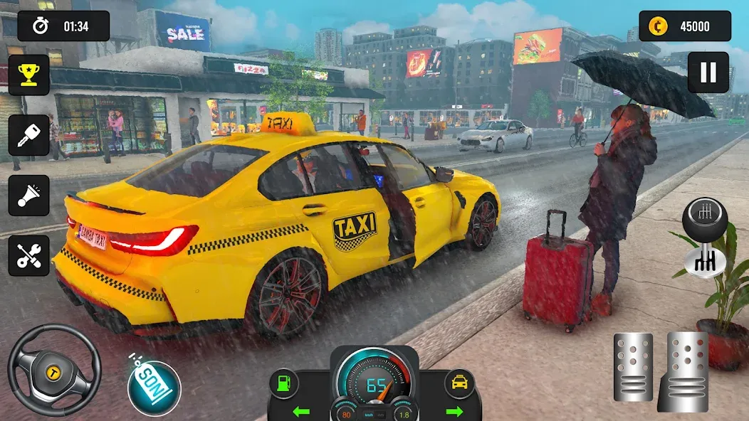 Скачать взлом Taxi Simulator 3d Taxi Driver  [МОД Menu] — стабильная версия apk на Андроид screen 2