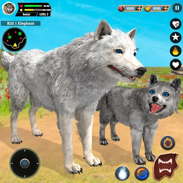 Взлом Wild Wolf Simulator Games  [МОД Unlimited Money] — полная версия apk на Андроид screen 1