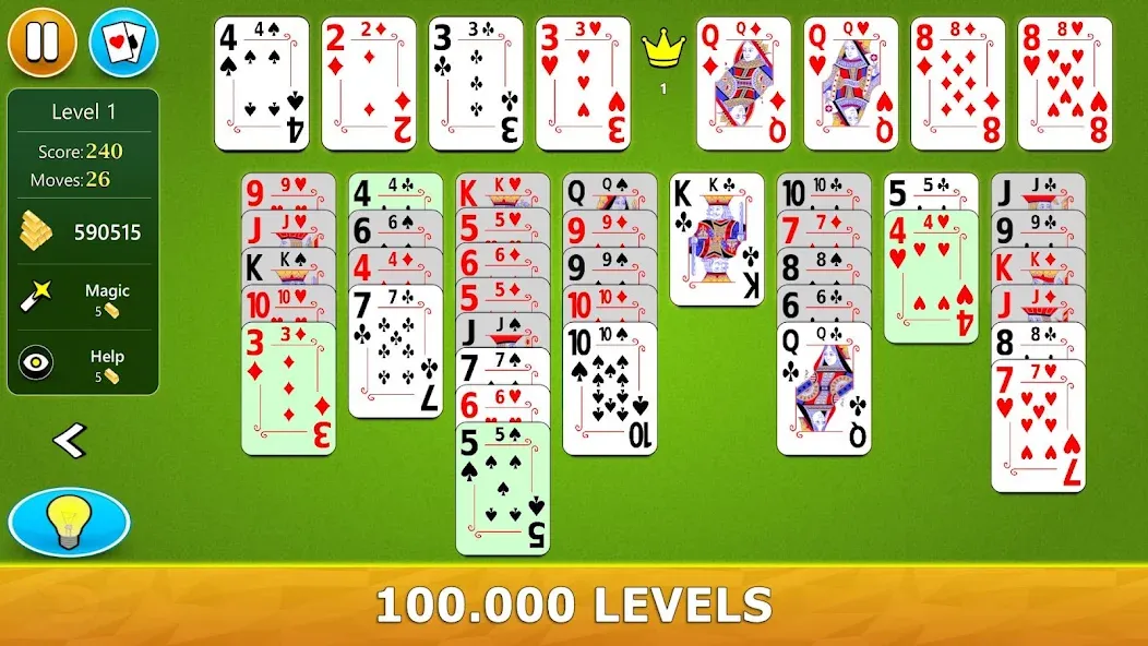 Взломанная FreeCell Solitaire — Card Game  [МОД Unlocked] — последняя версия apk на Андроид screen 2